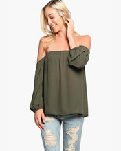 Load image into Gallery viewer, The Shoulder Chiffon Blouse